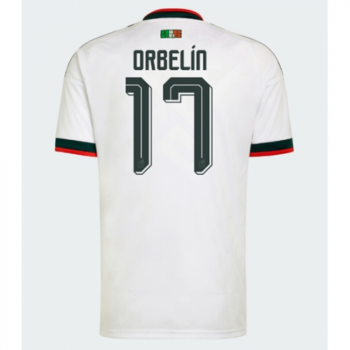 Billige Fotballdrakt Mexico Orbelin Pineda #17 Replika Bortedrakt VM 2026 Kortermet Billige Fotballdrakt Mexico Orbelin Pineda #17 Replika Bortedrakt VM 2026 Kortermet